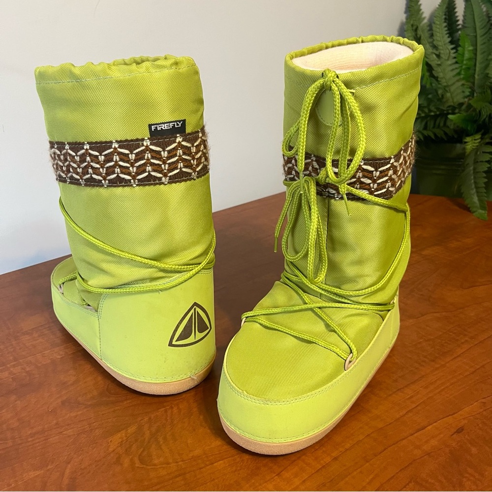 Winter Retro Ski Iconic Moon Boot Style  38-40 women’s Winter Snow Fashion 8-9